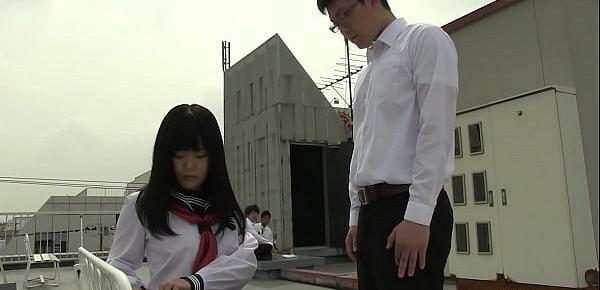  Japanese teen brunette, Sayaka Aishiro is giving sex classes, uncensored